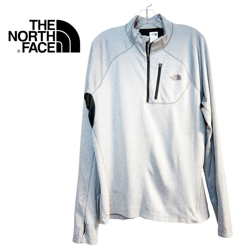 The North Face Flashdry Men’s quarter zip shirt gray size L